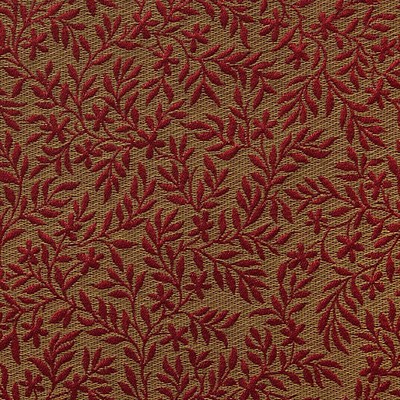 Scalamandre Rameaux Cramoisi STYLE H0 00014245 Red Upholstery POLYAMIDE  Blend