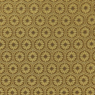 Scalamandre Medaillon Mordore STYLE H0 00034243 Gold Upholstery POLYAMIDE  Blend
