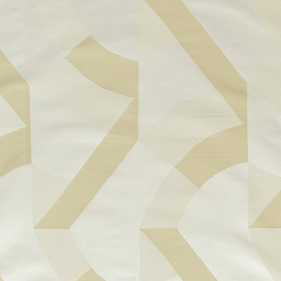 Scalamandre Dalai Naturel HIMALAYA H0 00034252 Yellow Multipurpose COTTON  Blend Abstract  Fabric