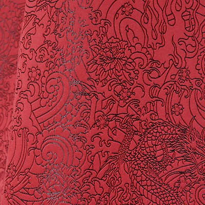 Scalamandre Skin Laque CA CEST PARIS! H0 00043440 Red Upholstery POLYESTER  Blend