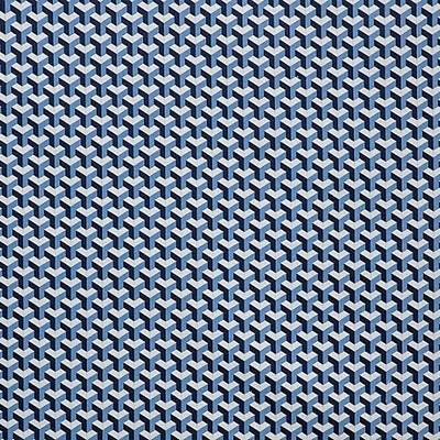 Scalamandre Ceramic M1 Azur CONTRACT 22 H0 00047550 Blue Upholstery POLYESTER  Blend