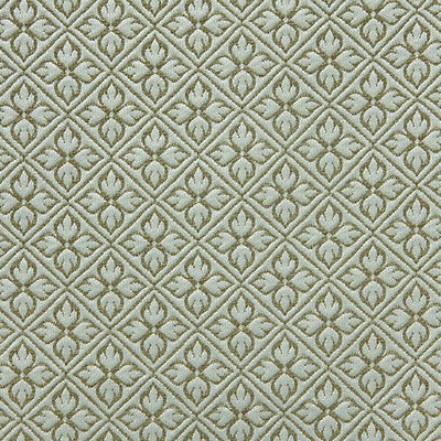 Scalamandre Bosquet Celadon STYLE H0 00064244 Green Upholstery NYLON  Blend Floral Diamond  Fabric