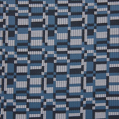 Scalamandre Kiosque M1 Ardoise CONTRACT 23 H0 00070799 Blue Upholstery POLYESTER  Blend