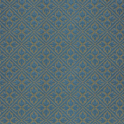 Scalamandre Bosquet Prusse STYLE H0 00074244 Blue Upholstery NYLON  Blend Floral Diamond  Fabric