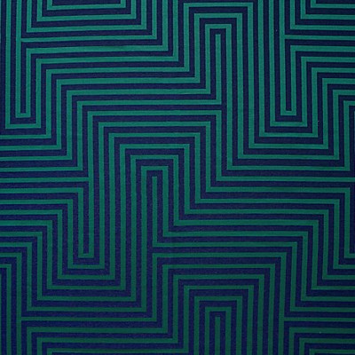 Scalamandre Hera M1 Foret BOREALIS H0 00084258 Green Upholstery TREVIRA  Blend Geometric  Fabric