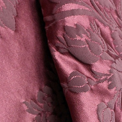 Scalamandre Couronne De Roses Pourpe PATRIMOINE H0 00221532 Multipurpose COTTON  Blend Classic Damask  Fabric