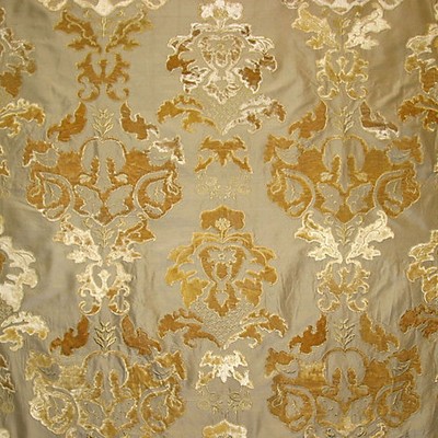 Old World Weavers Palazzo Ricci Silk Linen HC 00037785 Beige Upholstery SILK|W/VISCOSE  Blend Floral Silk  Fabric