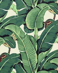 Hinson Palm Fabric Green by   