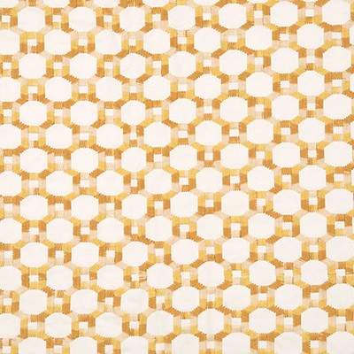 Scalamandre Island Trellis Yellow HINSON LIBRARY HN 000242014 Yellow Upholstery COTTON  Blend Lattice and Fretwork  Classic Tropical  Fabric