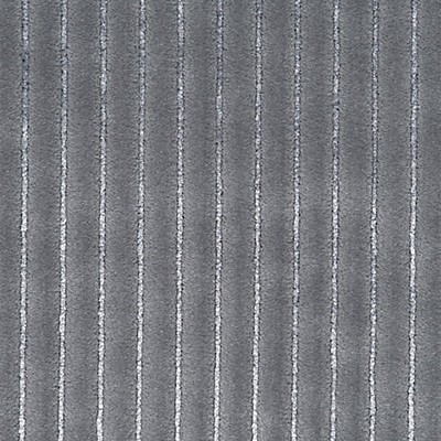 Scalamandre Highlight Light Grey HINSON LIBRARY HN 000542004 Grey Upholstery COTTON  Blend Solid Color Corduroy  Striped Velvet  Fabric