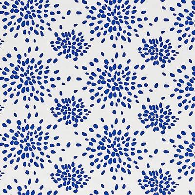 Scalamandre Fireworks Blue On White ALBERT HADLEY HN 000BF1020 White Multipurpose COTTON COTTON Abstract  Fabric