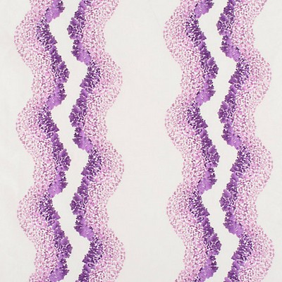 Grey Watkins Anchita  Purple JM 00021635 Purple Multipurpose LINEN|34%  Blend Striped Linen  Wavy Striped  Fabric