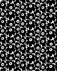 Mini Unikko Print Black And White by   