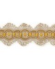 Scalamandre Trim SIECLE CANDIDE BRAID GILDED ALABASTER