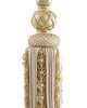 Scalamandre Trim SIECLE SINGLE TASSEL TIEBACK GILDED ALABASTER