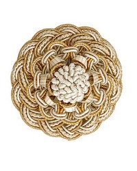 Siecle Rosette Gilded Alabaster by  Scalamandre Trim 