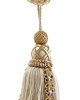 Scalamandre Trim SIECLE SINGLE TASSEL W/ROSETTE GILDED ALABASTER
