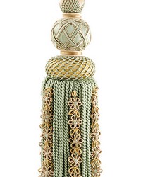 Siecle Single Tassel Tieback Mint by   