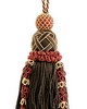 Scalamandre Trim SIECLE KEY TASSEL EBONY BORDEAUX