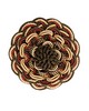 Scalamandre Trim SIECLE ROSETTE EBONY BORDEAUX