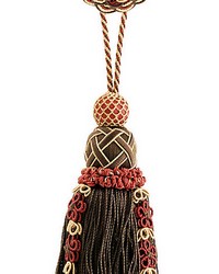 Siecle Single Tassel W rosette Ebony Bordeaux by   