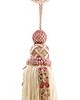 Scalamandre Trim SIECLE SINGLE TASSEL W/ROSETTE RASPBERRY