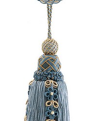 Siecle Single Tassel W rosette French Blue by   