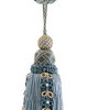 Scalamandre Trim SIECLE SINGLE TASSEL W/ROSETTE FRENCH BLUE