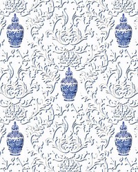 Lion Jar  Sheer Blue by  Scalamandre 