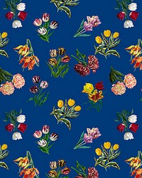 Etudes De Fleurs Blue by  Scalamandre 