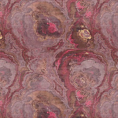 Scalamandre Agate Roccocco JEWEL MODERN N4 1036AG10 Pink Upholstery LINEN  Blend Abstract  Fabric