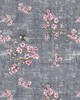 Scalamandre BLOSSOM FANTASIA-SHEER CHARCOAL