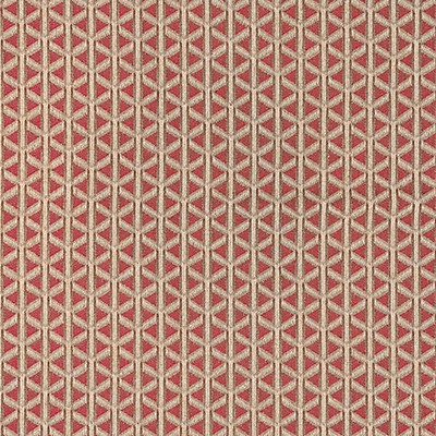Old World Weavers Cross Channel Rouge DORSET COAST COLLECTION NK 0005CROS Red COTTON|21%  Blend Trellis Diamond  Weave  Fabric