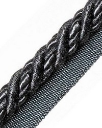 Harmonie Cord With Tape A Anthracite by  Scalamandre Trim 