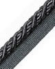 Scalamandre Trim HARMONIE CORD WITH TAPE B ANTHRACITE