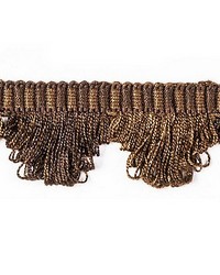 Frange Torse Scalloped Fringe Marron by  Scalamandre Trim 
