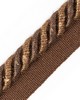 Scalamandre Trim FRANGE TORSE CABLE WITH TAPE A MARRON
