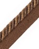Scalamandre Trim FRANGE TORSE CABLE WITH TAPE B MARRON