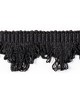 Scalamandre Trim FRANGE TORSE SCALLOPED FRINGE NOIR