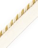 Scalamandre Trim CORD WITH TAPE IVOIRE ET OR