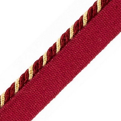 Scalamandre Trim Cord With Tape Cardinal PL 02616466 Red 100% VISCOSE  Cord 
