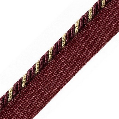 Scalamandre Trim Cord With Tape Cassis PL 02986466 100% VISCOSE  Cord 