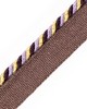 Scalamandre Trim CORD WITH TAPE PRUNE ET MAUVE