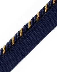 Cord With Tape Marine Et Bronze by  Scalamandre Trim 
