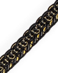 Gimp Noir Et Or by  Scalamandre Trim 