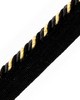 Scalamandre Trim CORD WITH TAPE NOIR ET OR