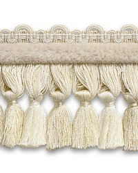 Safari Tassel Fringe Chenille Ivory by   