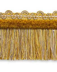 Safari Fringe With Chenille Saffron by   