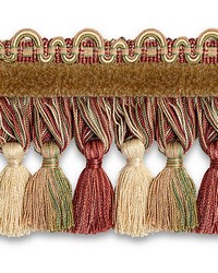 Safari Tassel Fringe Chenille Tea Rose by   