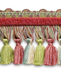 Safari Tassel Fringe Chenille Teal rose by   